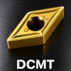 اینسرت تراشکاری DCMT (لوزی با زاویه راس ۵۵ درجه و زاویه آزاد مثبت ۷ درجه)